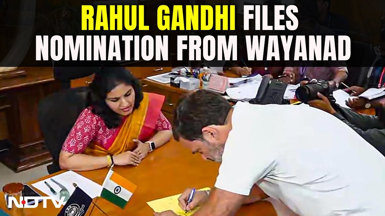 Rahul Gandhi Nomination Wayanad | Rahul Gandhi Files Nomination Papers From Kerala's Wayanad