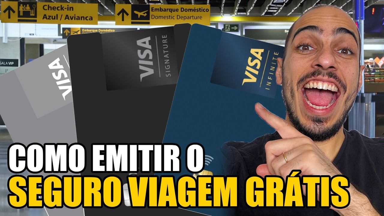 SEGURO VIAGEM GRATUITO DO CARTÃO DE CRÉDITO | PASSO A PASSO COMPLETO! Visa Infinite