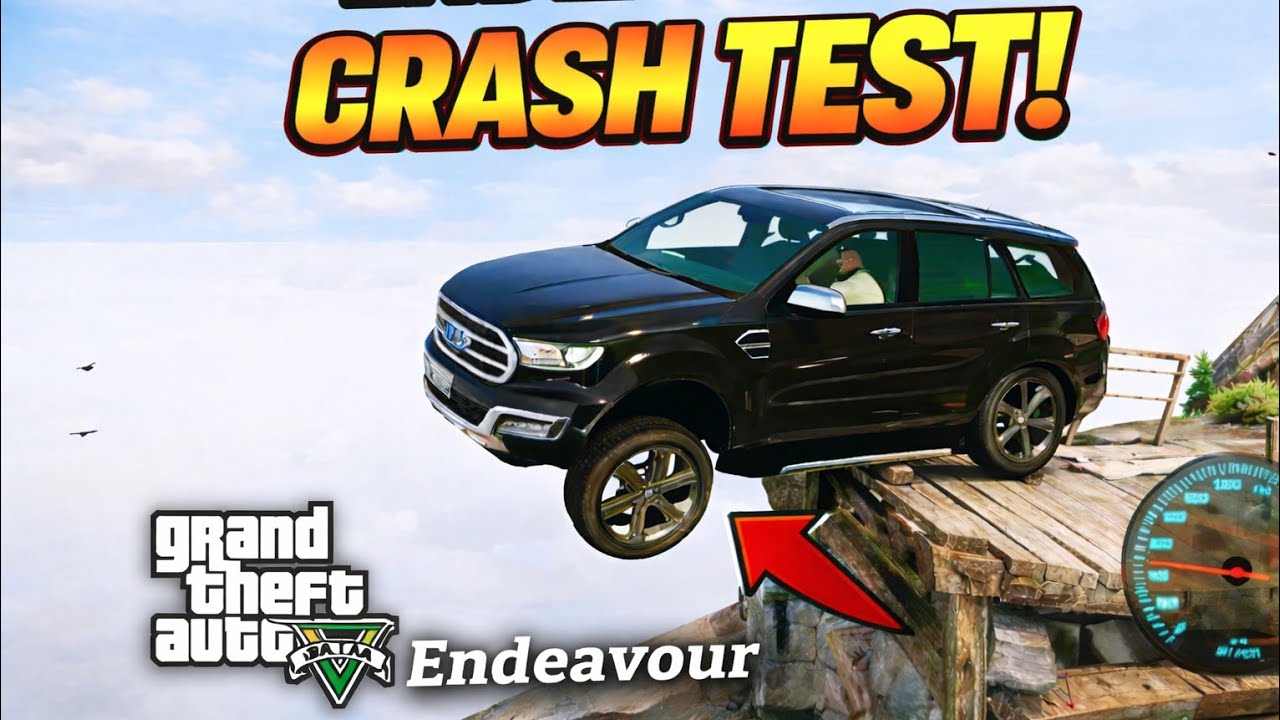 MAFIA Ford Endeavour  BIG CRASH TEST 💥😱 plus OFF - ROADING || #gta  #mafia #crash