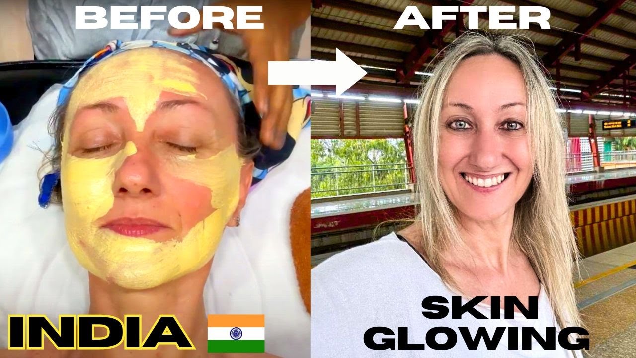 5 Hours To Transform My Skin In INDIA | India Vlog 🇮🇳