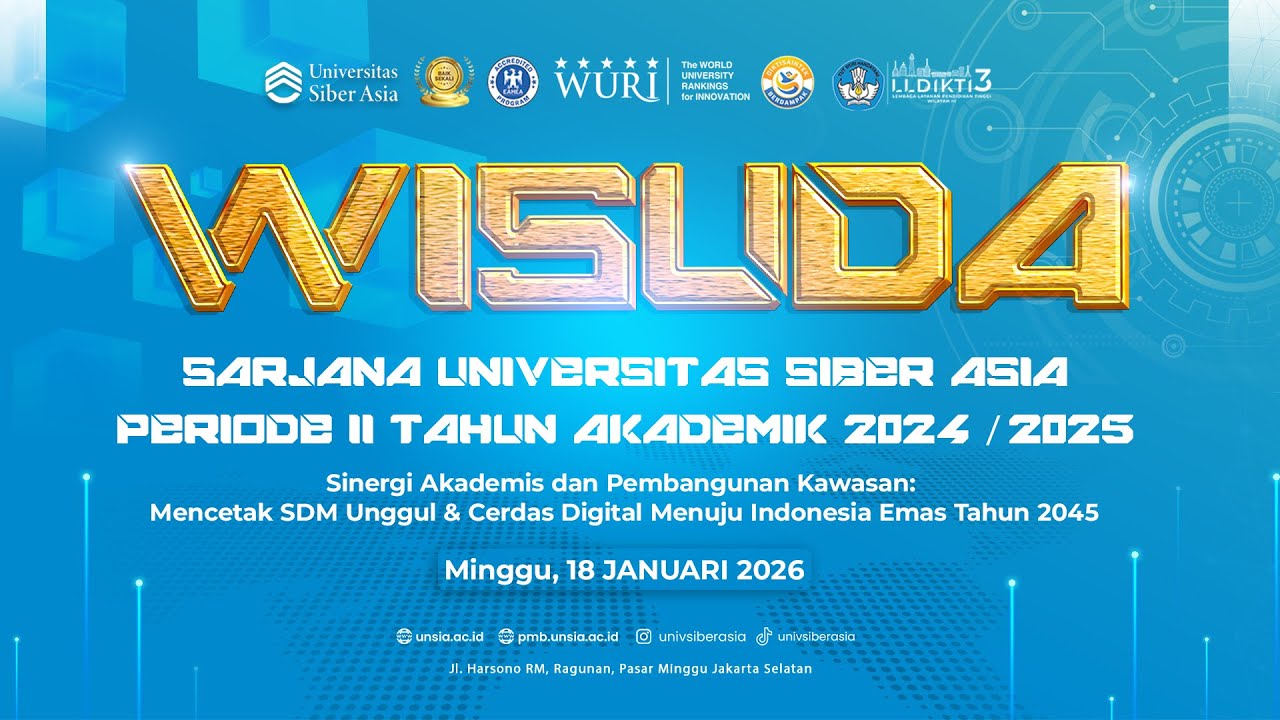 WISUDA UNIVERSITAS SIBER ASIA PERIODE II TAHUN AKADEMIK 2024/2025