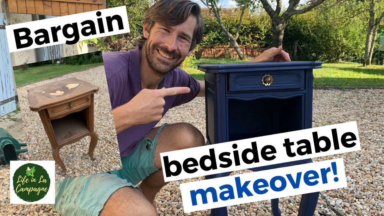 Bargain bedside table makeover || My daily life in the French countryside