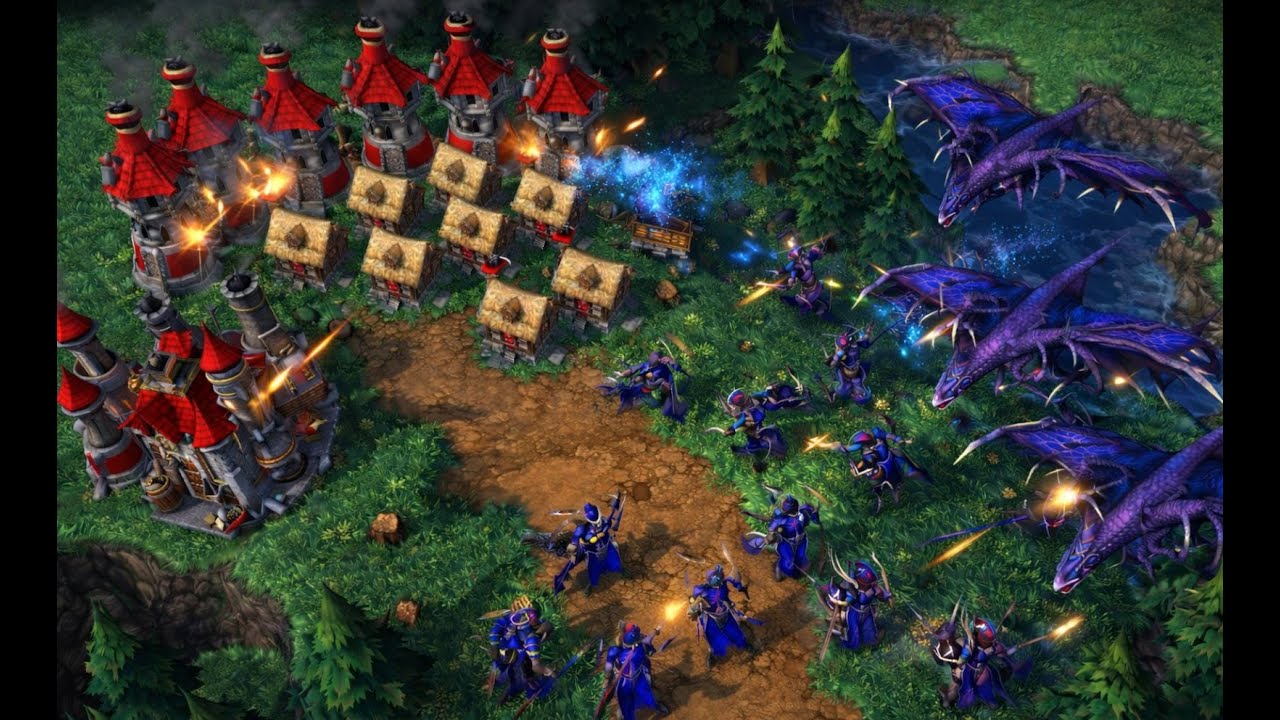 🟢 Perfect Defence, 3 High Level Heroes & a Crushing Counterattack Warcraft 3 Reforged