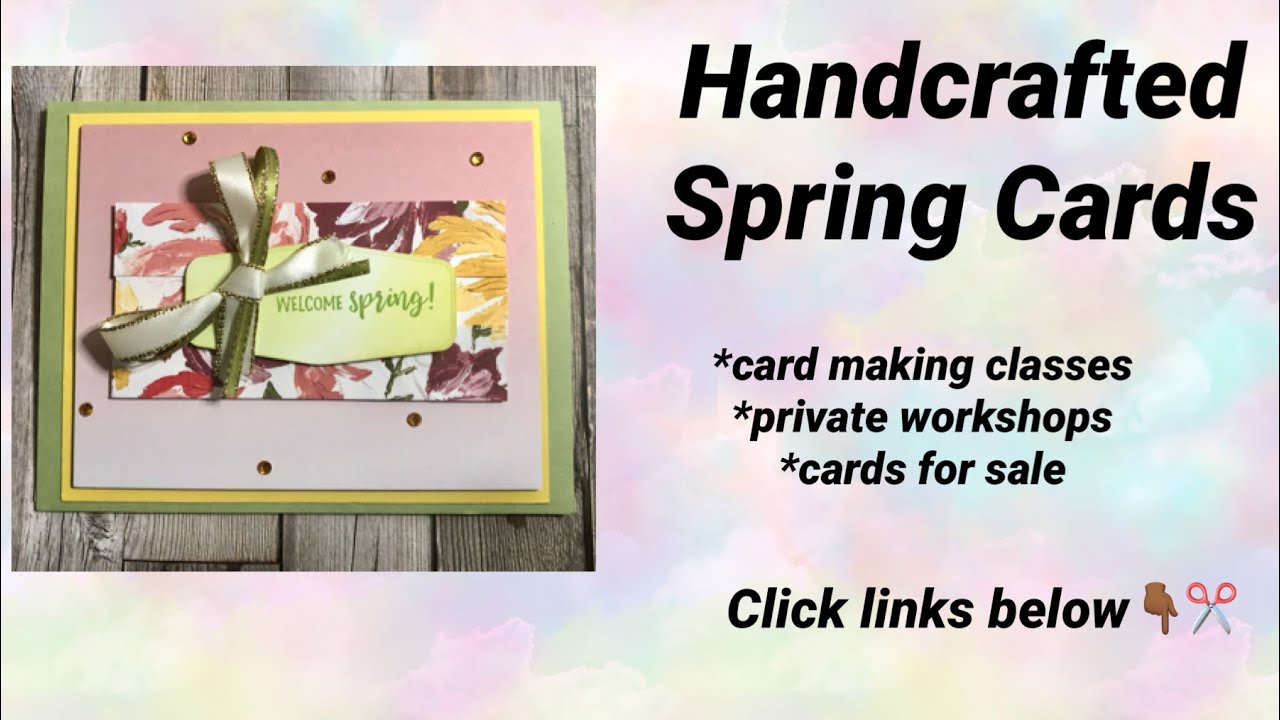 Happy Spring! #springcards #diycards #cardmakingclasses #letsmakecards #cardmakingtutorials