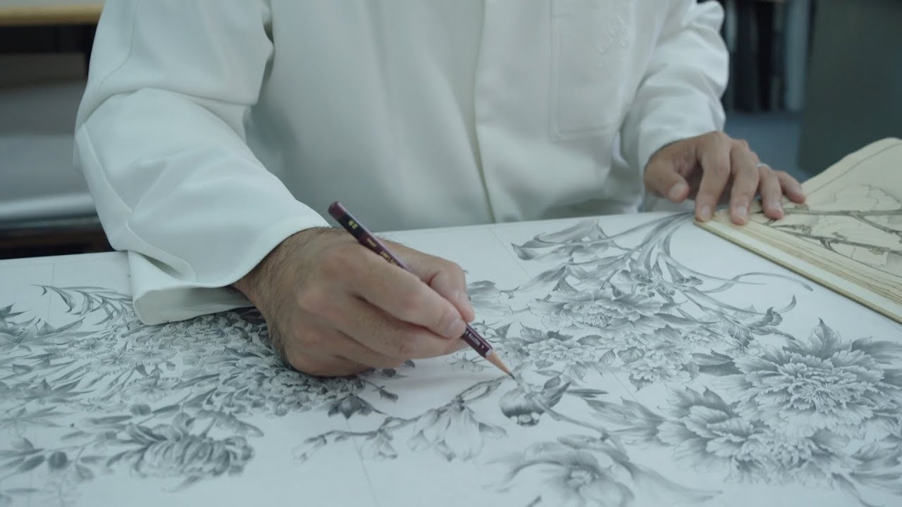 千總謹製 図案と友禅 / Process of 