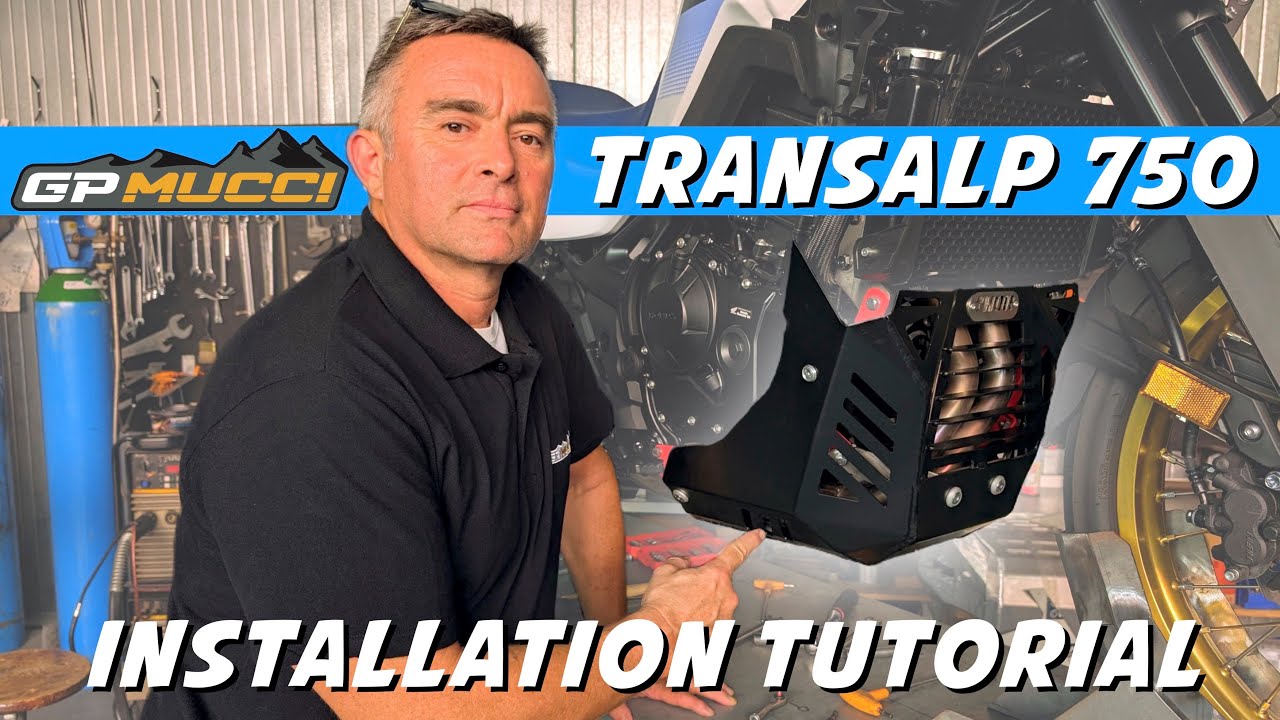 Honda Transalp 750 - THOR skid plate installation tutorial