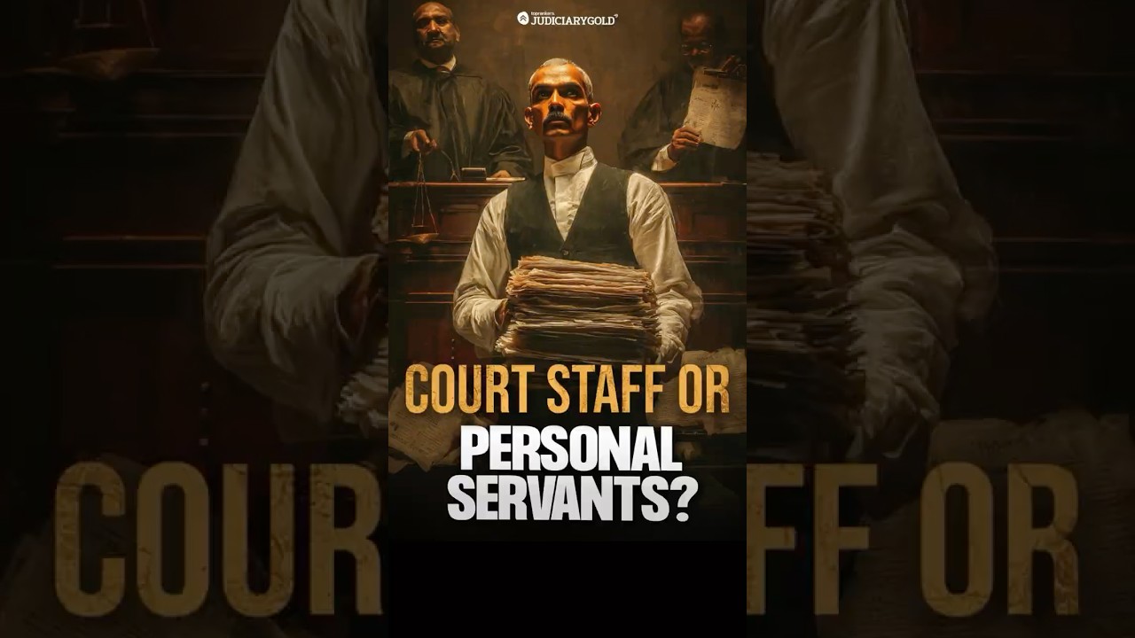 Court Staff or Personal Servants of Judges? #courtstaff