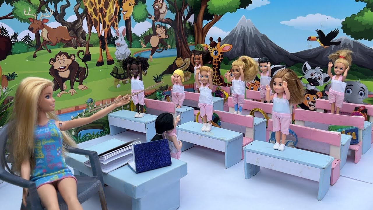Riya kiya ki kahani part 75/ school ka first day/ barbie doll cartoon story/ the task barbie