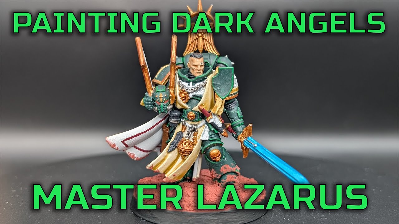 Painting Dark Angels Master Lazarus - #warhammer40k #darkangels
