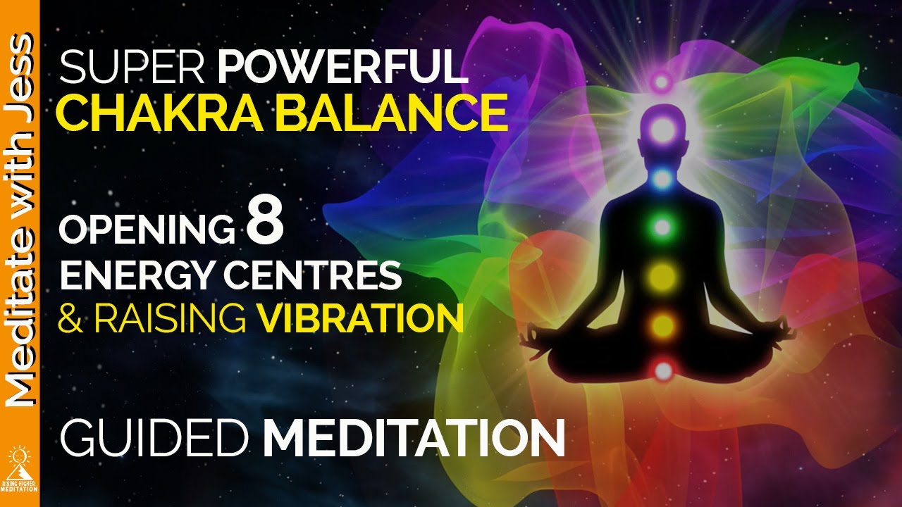 Powerful Chakra Activation to Raise Your Vibration.  8 Energy Centres Guided Meditation.