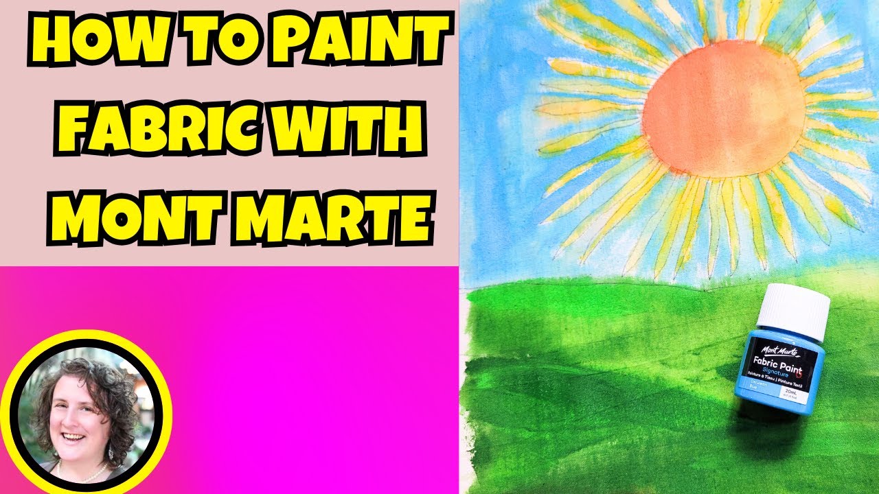 Paint Fabric with Mont Marte Paint | Fabric Painting with Faodail Creation