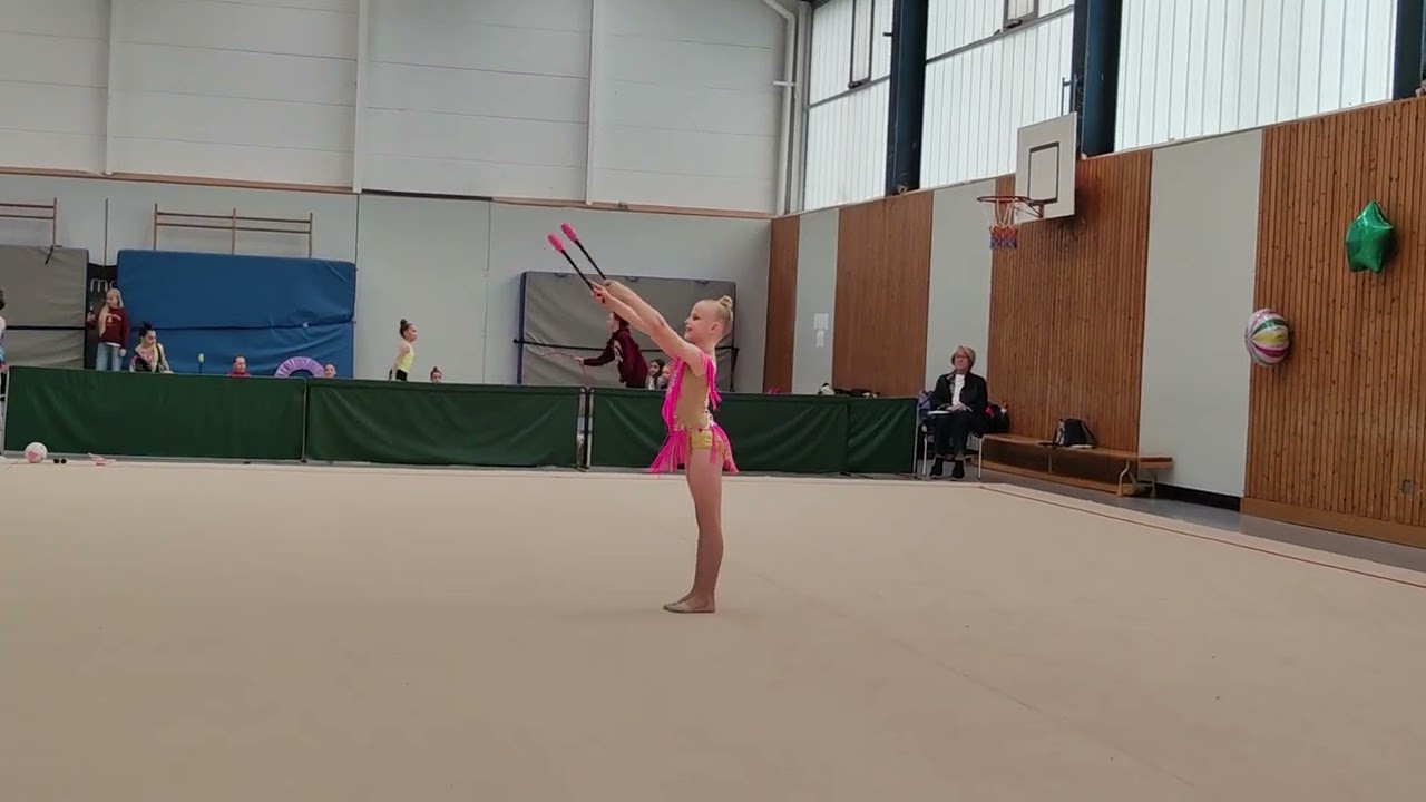 Xenia Gaumeisterschaften 2025 KLK9 Rhythmische Sportgymnastik TVA Augsburg TSV Friedberg Keulenübung
