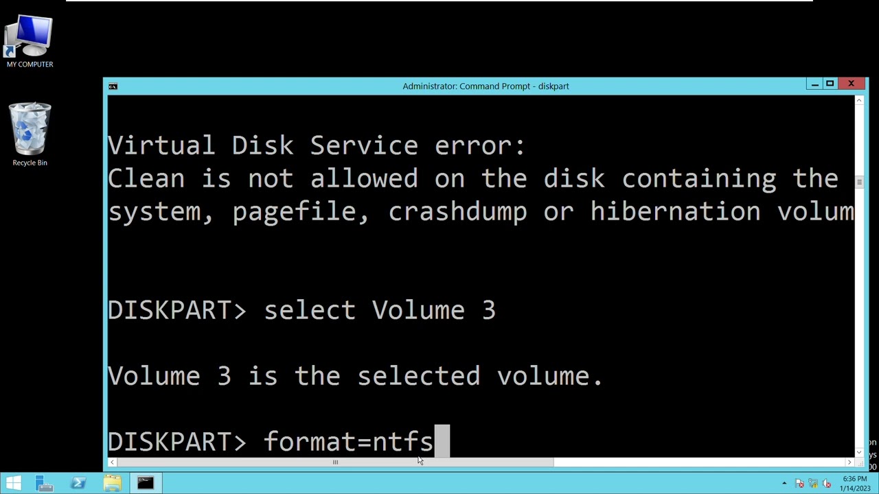HOW TO FORMAT DISK VIA COMMAND PROMPT | HINDI