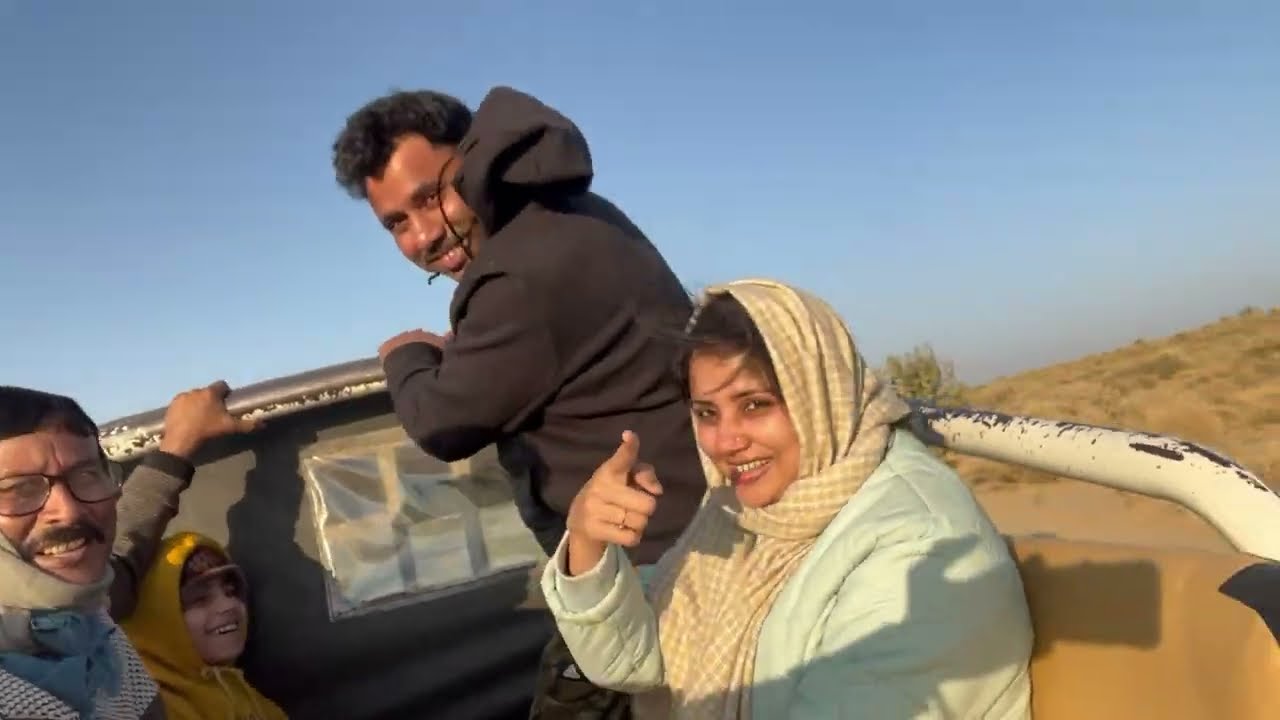 Jaisalmer desert camp in January| Jeep Safari & camel safari | Sam sand dunes|overnight stay in camp