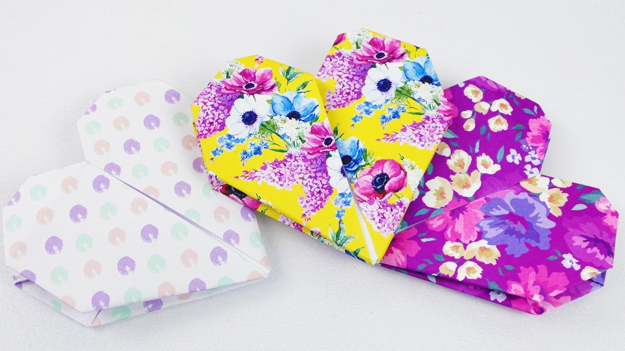 Doppel Herz als Geschenkverpackung | Valentinstags Überraschung | Origami Idee