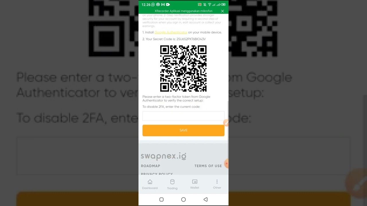 TUTORIAL DAFTAR APLIKASI SWAPNEX