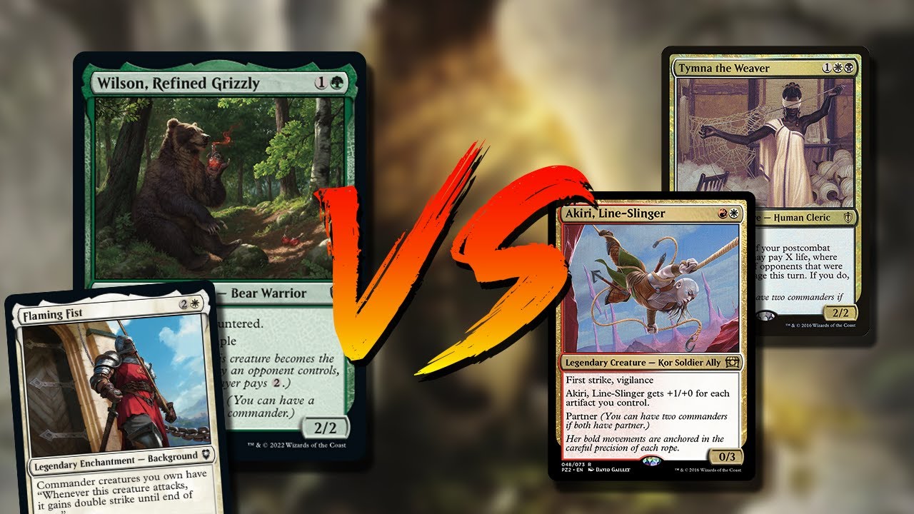 Wilson Refined Grizzly / Flaming Fist | 1v1 EDH Magic Online Game Play | tribalkai
