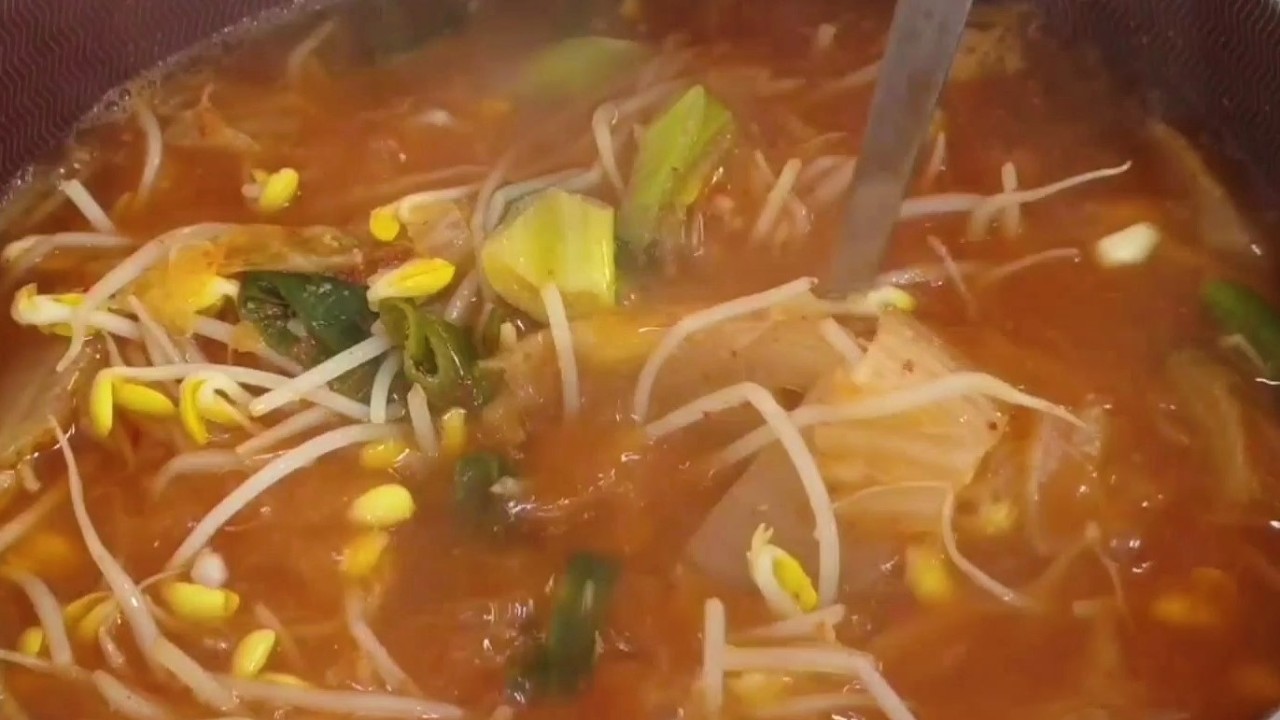 시원한~ 김치콩나물국밥 레시피