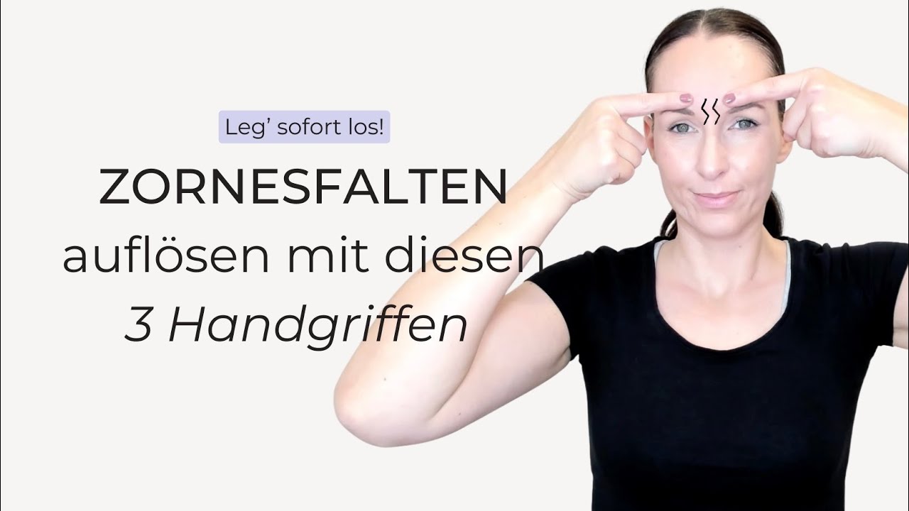 Du brauchst nur diese 3 Übungen gegen Zornesfalten