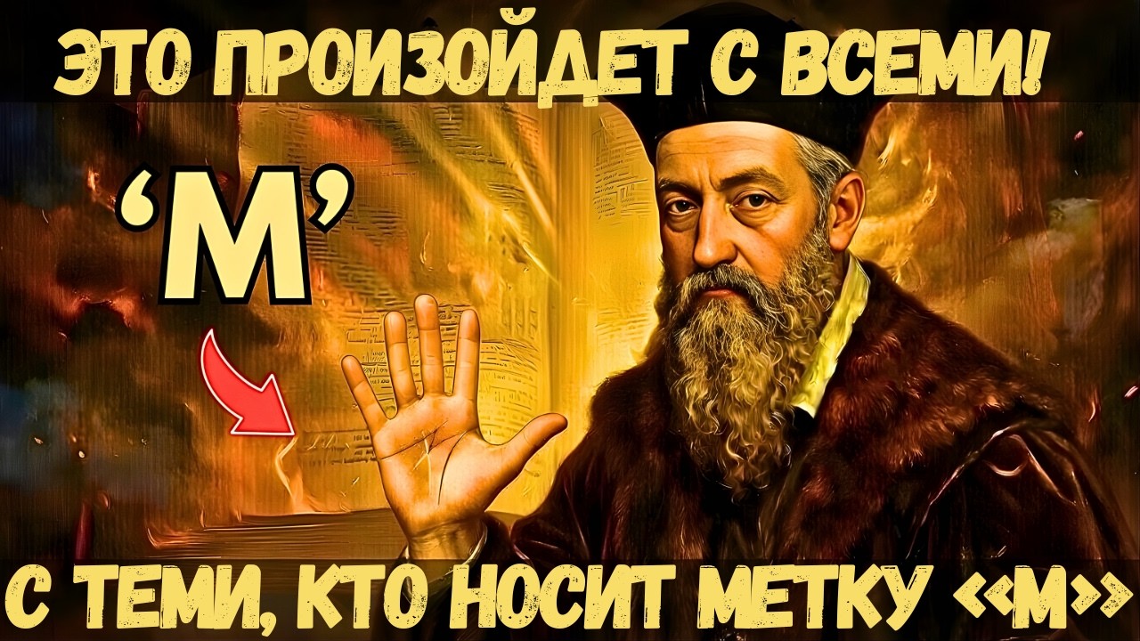 Посмотри на свою РУКУ СЕЙЧАС: если ты видишь букву М, Нострадамус сказал, что ты один из ИЗБРАННЫХ.
