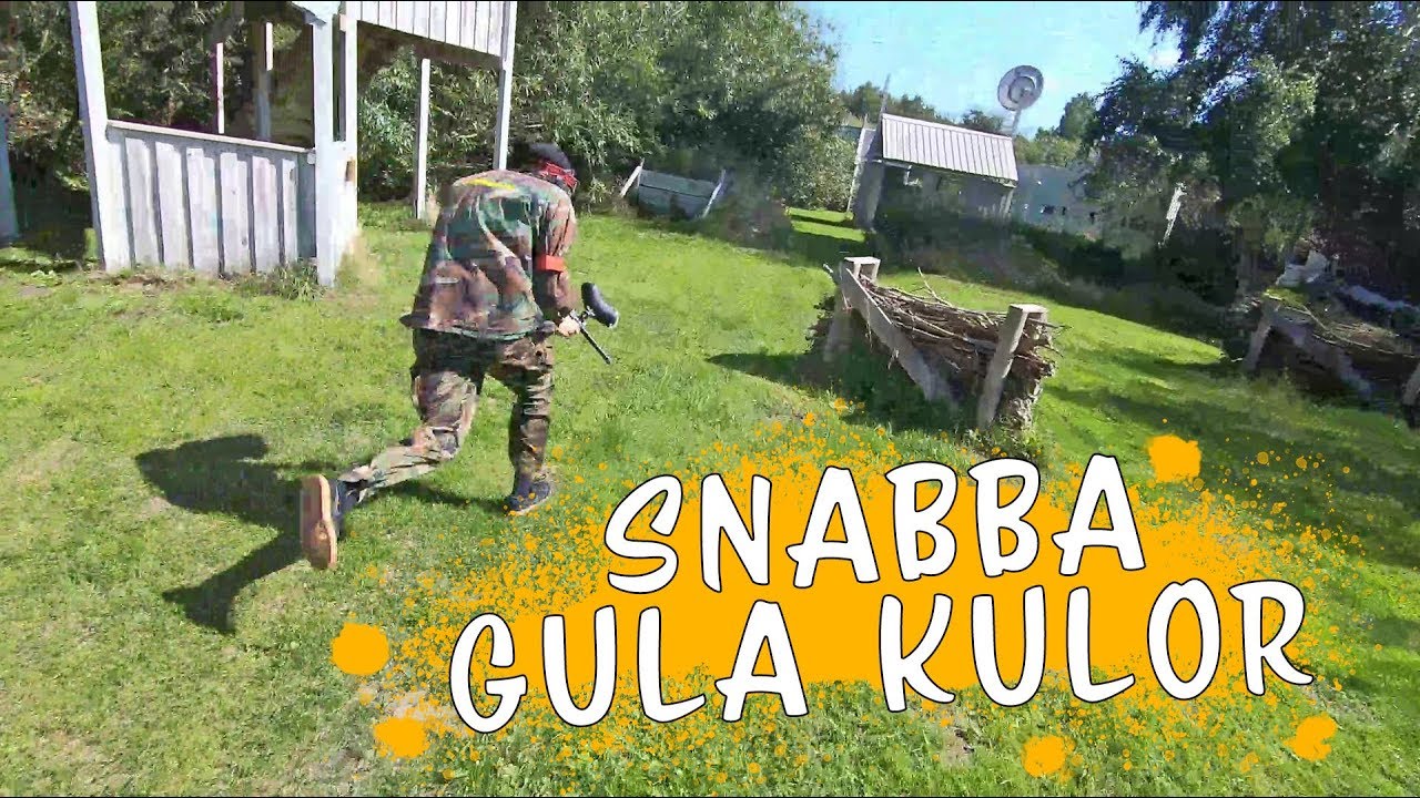 GUL FÄRG + RÖTT BLOD = SKÅNSK PAINTBALL