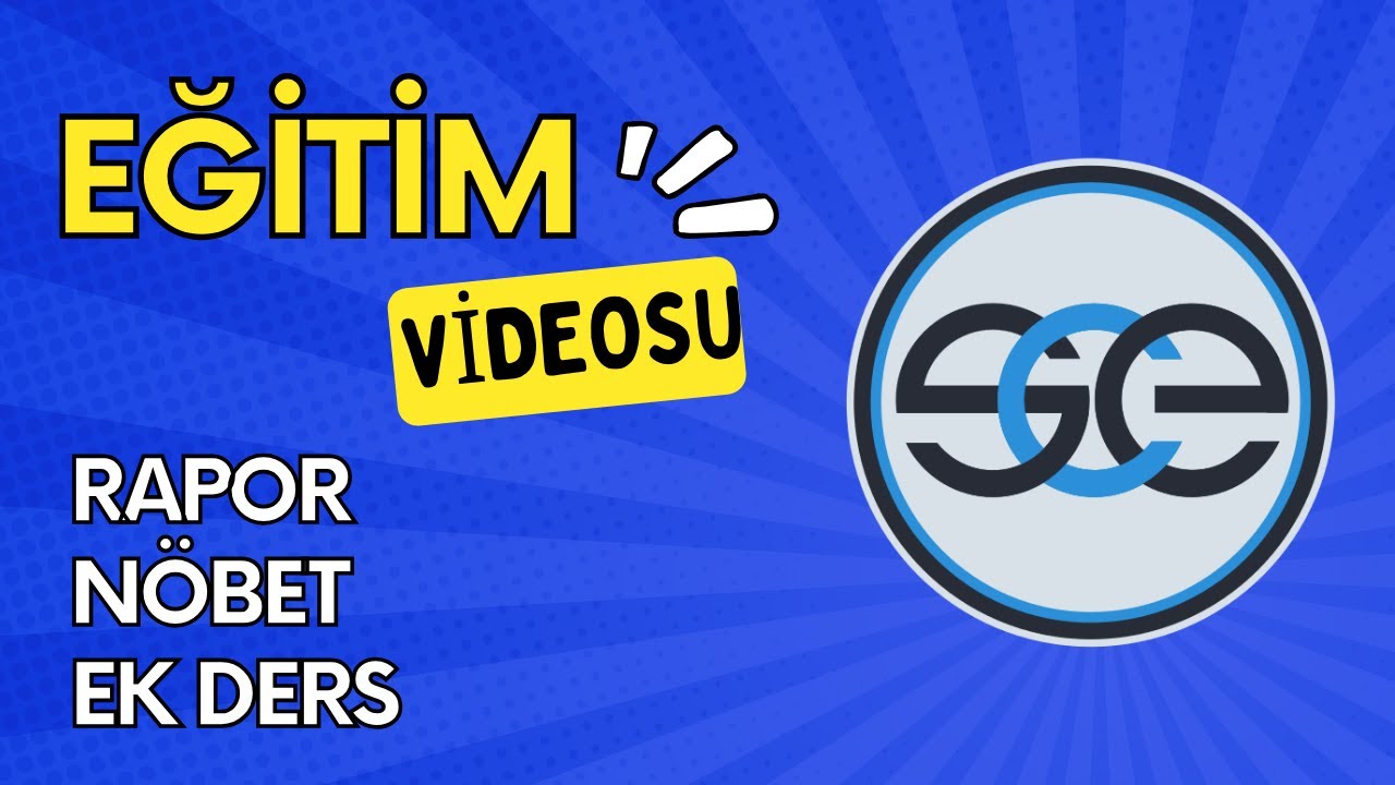 SistemCe Nöbet Ek ders Hazırlama yazılımı Eğitim videosu