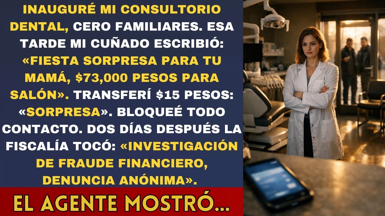Nadie vino a mi inauguración de consultorio: «Andamos fuera» El detective de fraudes: «Su cuñado..