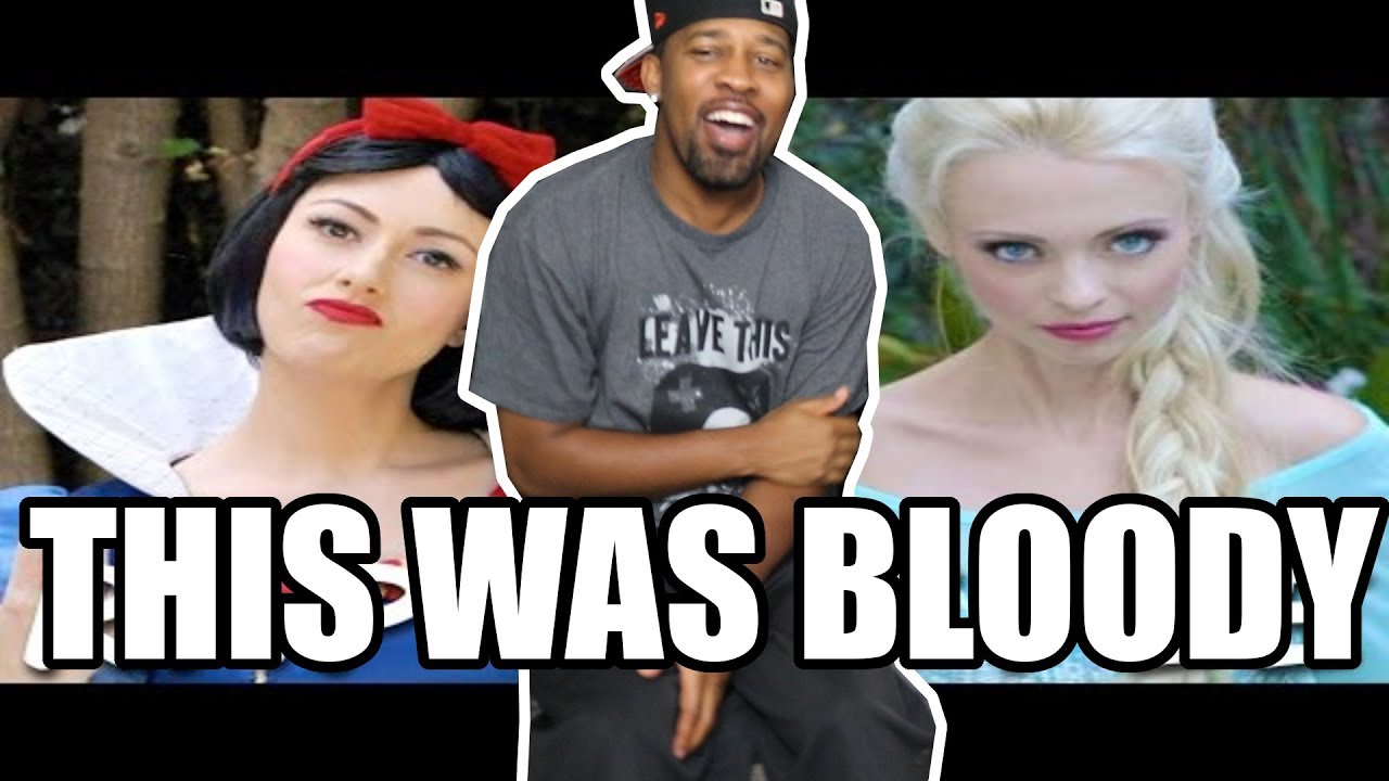 [ REACTION ] SNOW WHITE vs ELSA: Princess Rap Battle (Whitney Avalon ft. Katja Glieson) *explicit*