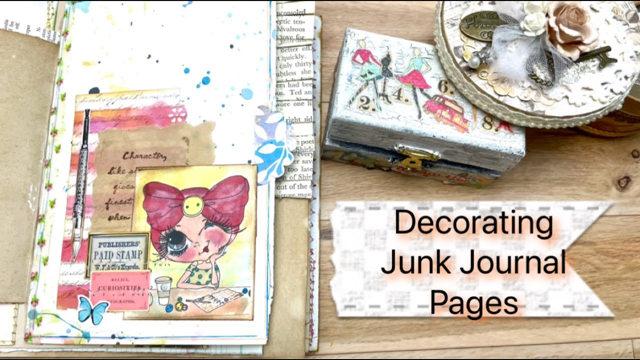 Decorating Junk Journal Pages