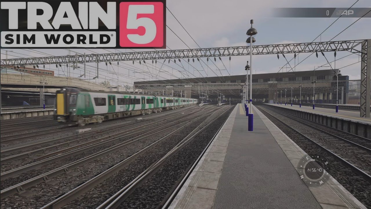 Train Sim World 5 WCML South trainspotting at Euston PS5 gameplay