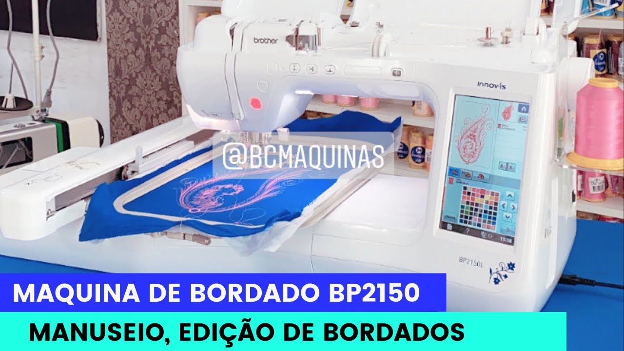 TREINAMENTO BORDADEIRA BP2150 BROTHER PARTE 3