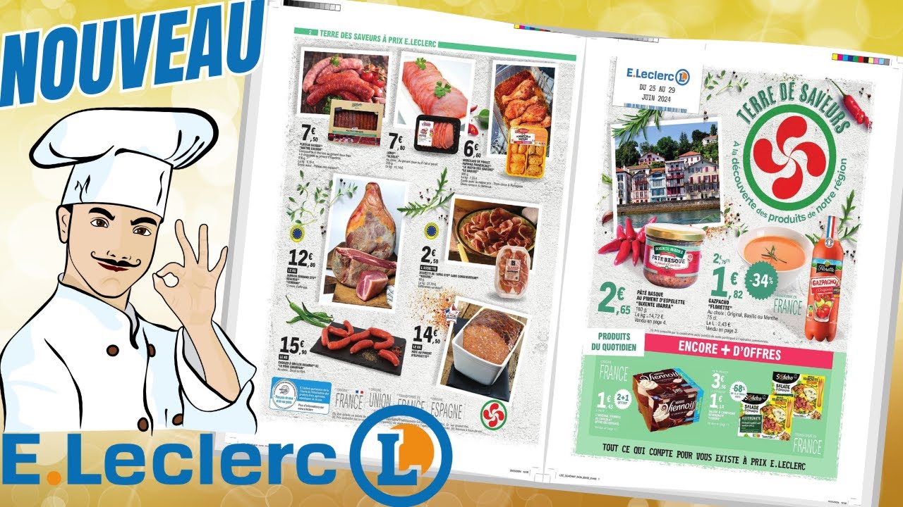 catalogue LECLERC TERRE DE SAVEURS du 25 au 29 juin 2024 🔴 Arrivage - FRANCE
