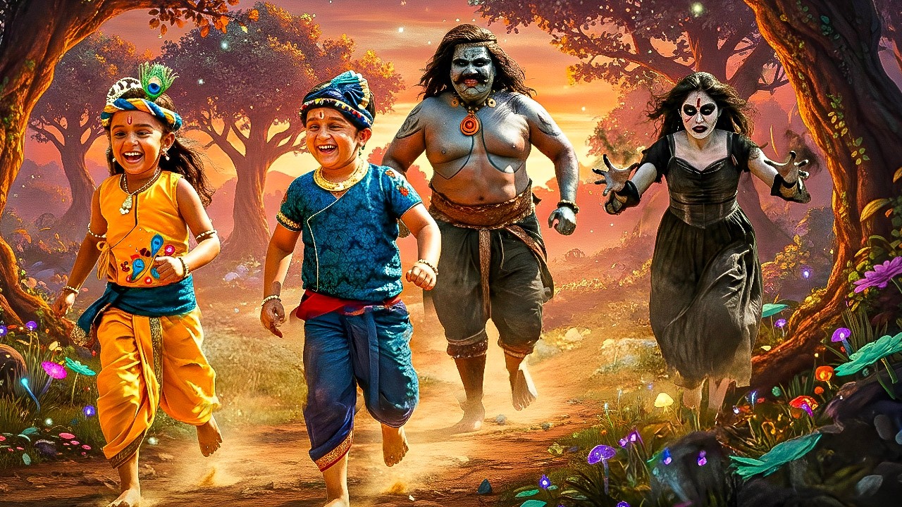 कान्हा और बलराम के पीछे लगे राक्षस और चुड़ैल! || Yashomati Maiyaa Ke Nandlala ||