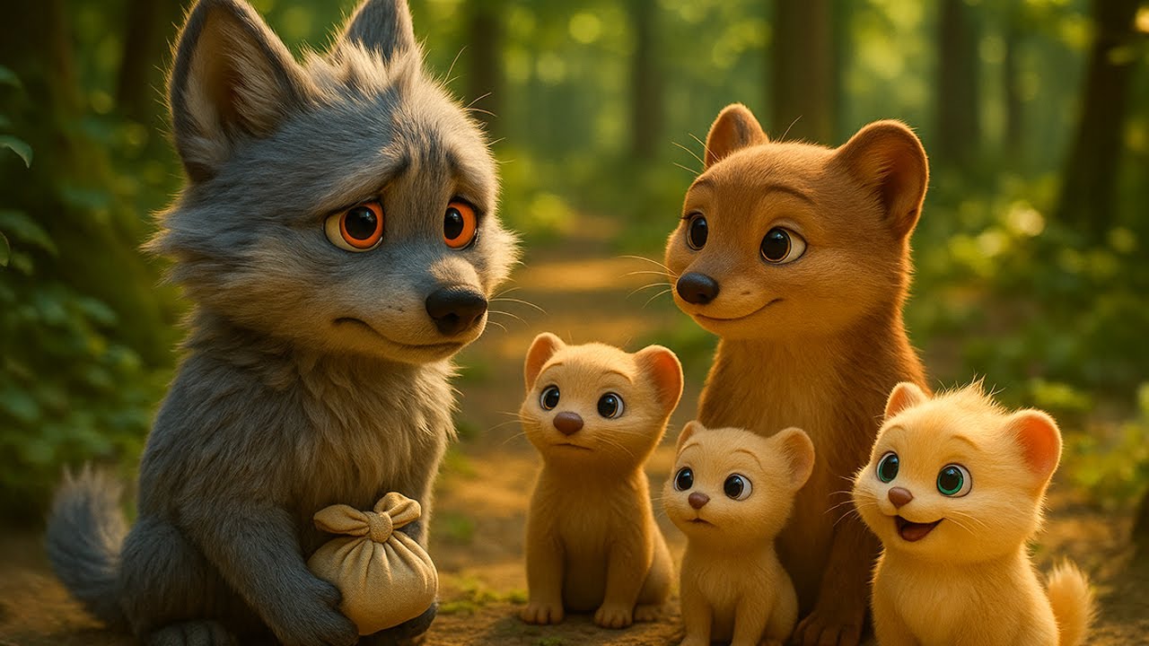 A Small Animal Family in the Big Forest | Animated Animal Story