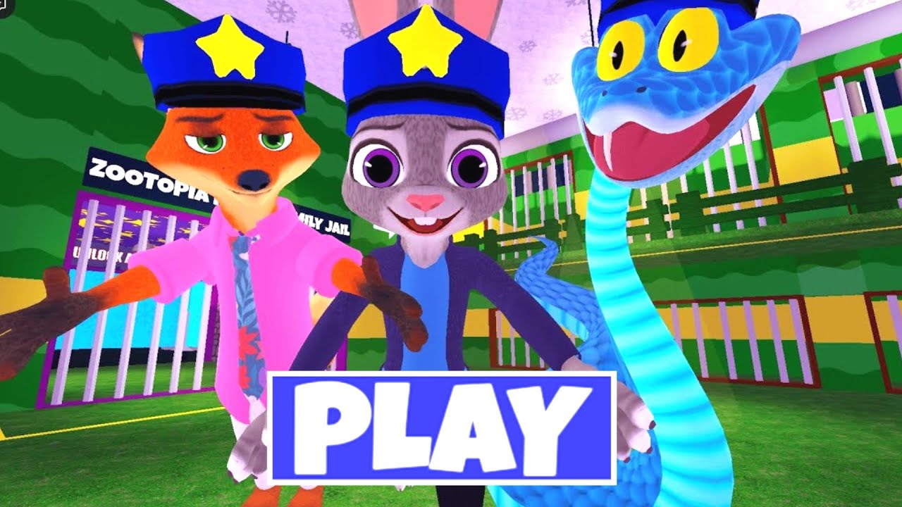 ZOOTOPIA FAMILY PRISON RUN! Roblox Gameplay