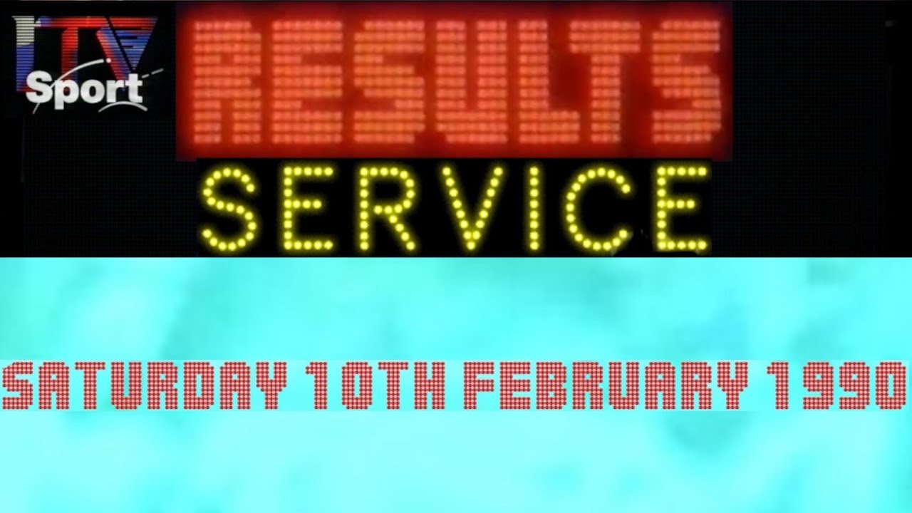 ITV RESULT SERVICE  10 2 1990