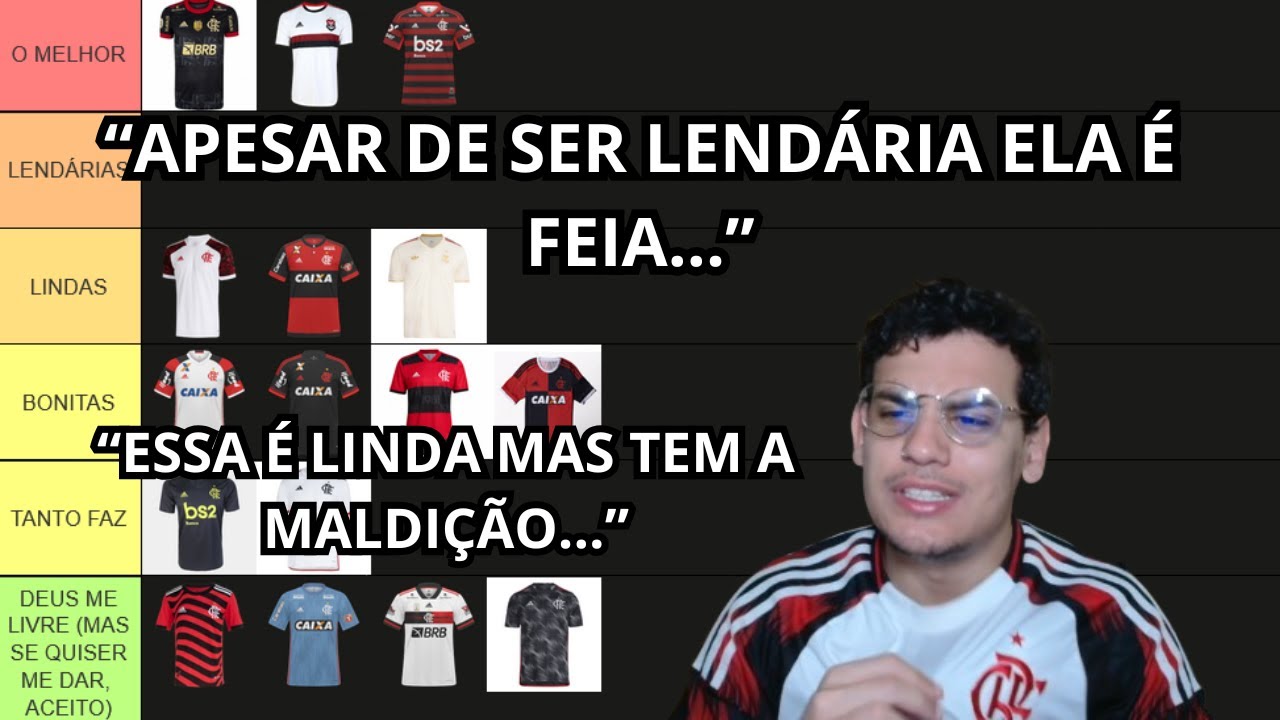 TIERLIST DE CAMISAS DO FLAMENGO 2013-2025