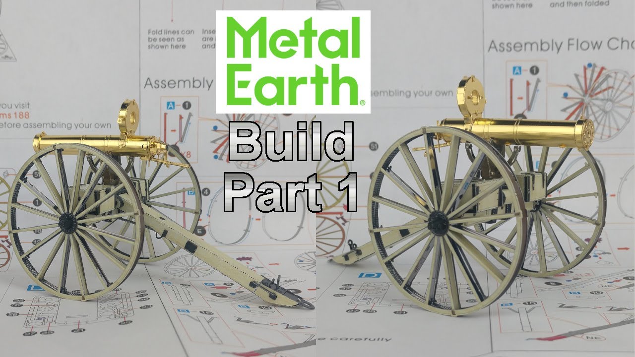 Metal Earth Build - Wild West Gatling Gun - Part 1
