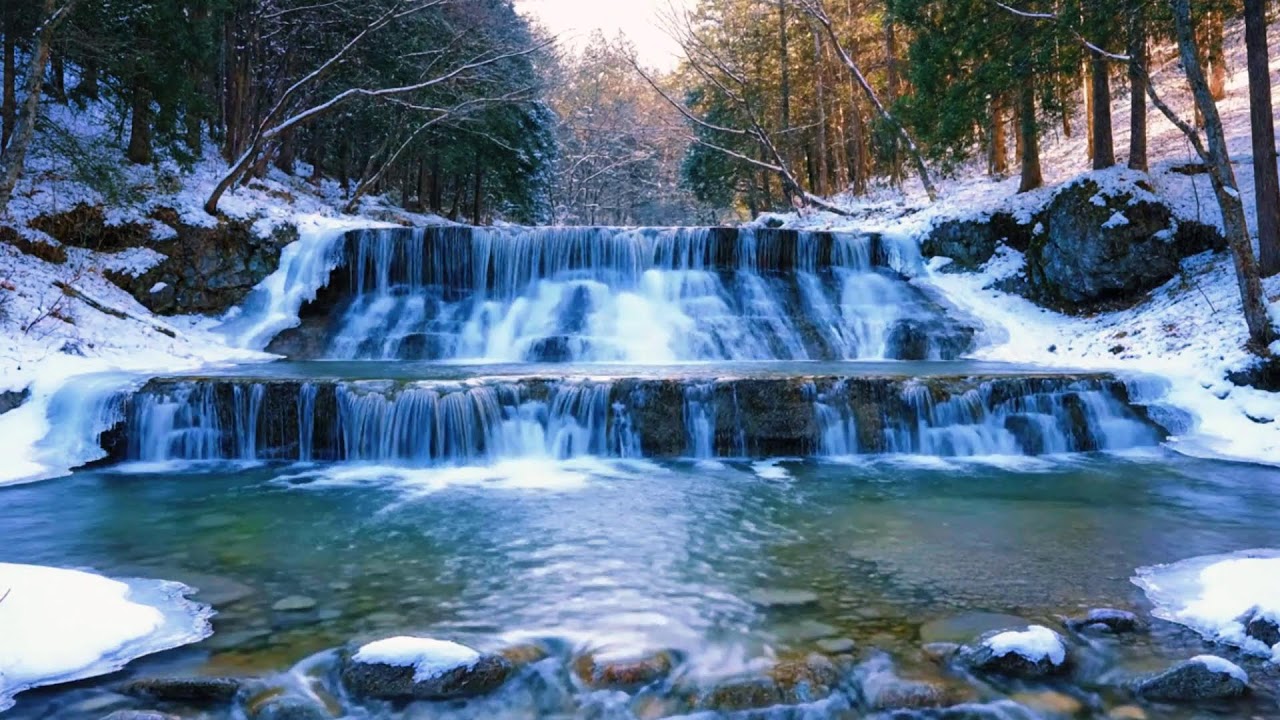 ТЫ НЕ ДОСМОТРИШЬ ДО КОНЦА 🌙 4 ВОДОПАДА В ЗИМНЕЙ ЯПОНИИ