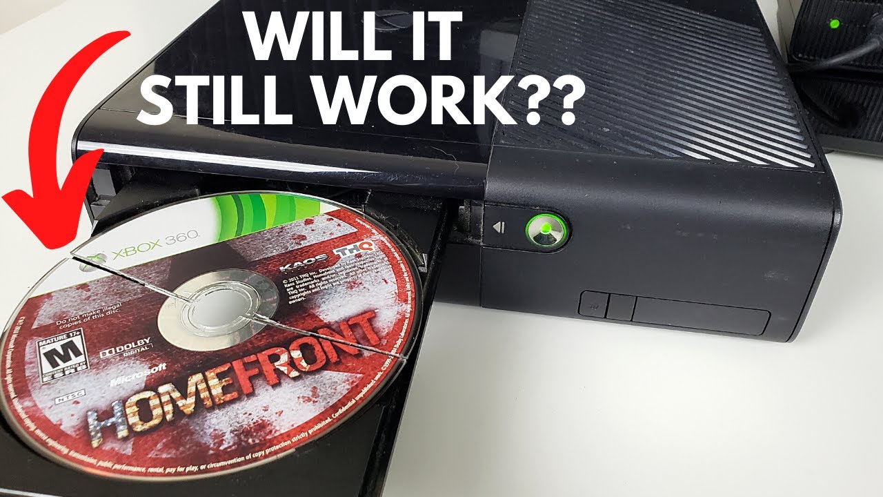 Что произойдет, если вставить сломанный диск в Xbox 360?