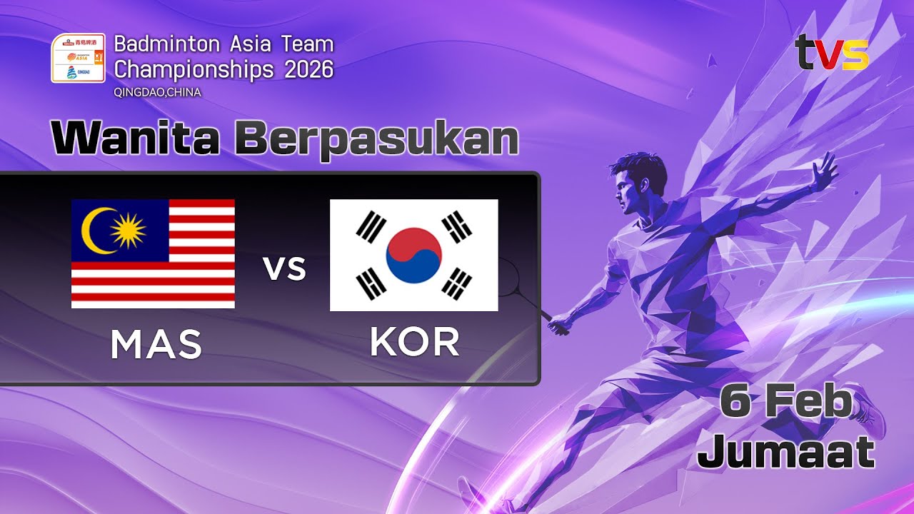 (W) Malaysia VS Korea | Wanita Berpasukan | 6 Februari | Badminton Asia Team Championship 2026