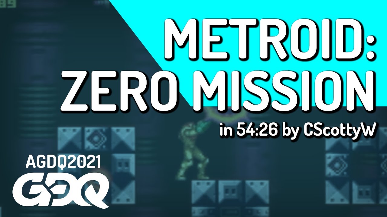 Metroid: Zero Mission by CScottyW in 54:26 - Awesome Games Done Quick 2021 Online