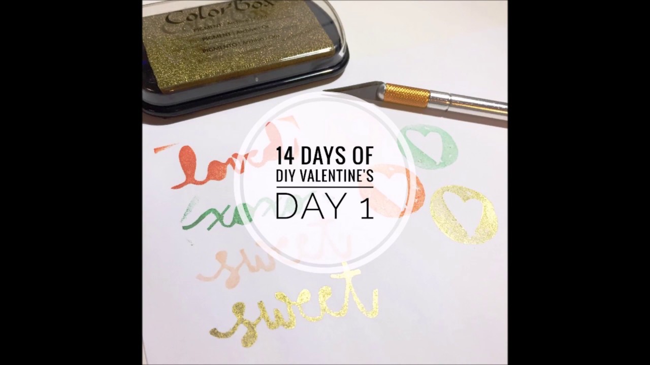 14 Days of DIY Valentine's: Day 1 - DIY Stamps (Mary)