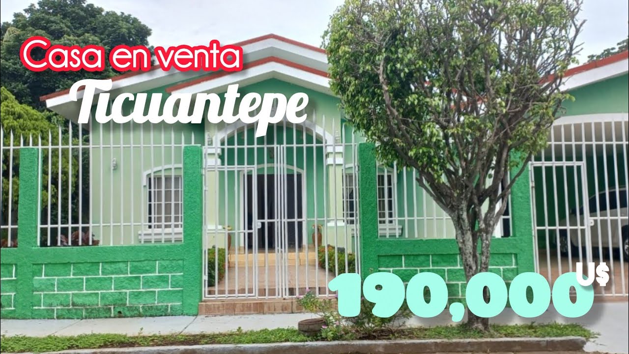 Casa en venta  Nicaragua Managua/Ticuantepe 