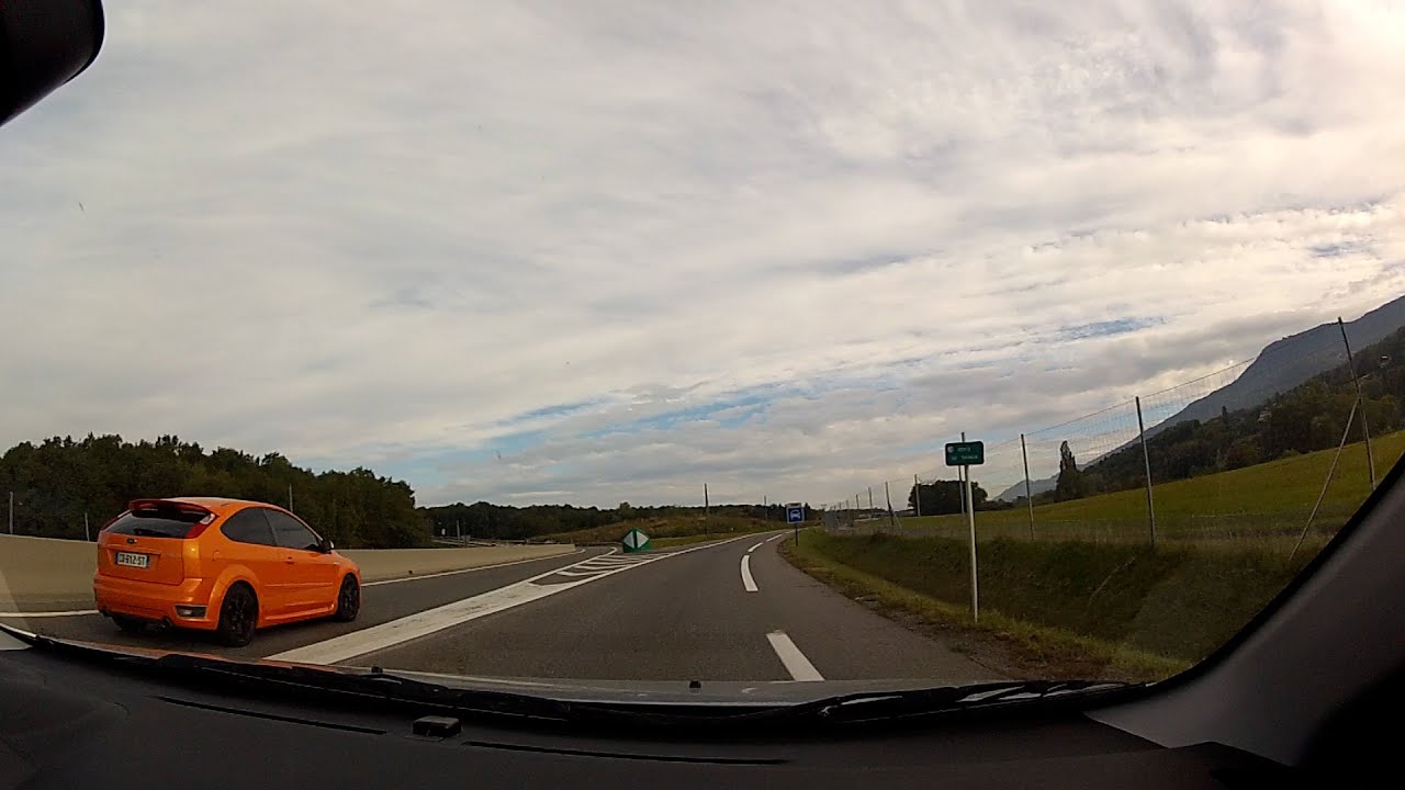 Route de Thonon (Cranves-Sales to Tholomaz), Haute-Savoie, France (highway driving) – onboard camera