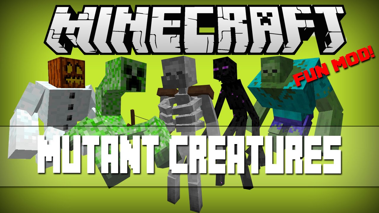 Minecraft: MUTANT CREATURES MOD (CRAZY AND SCARY MOBS!!) Mod Showcase