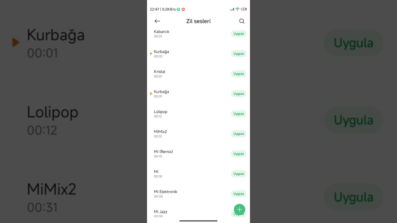 MIUI 13 zil sesleri