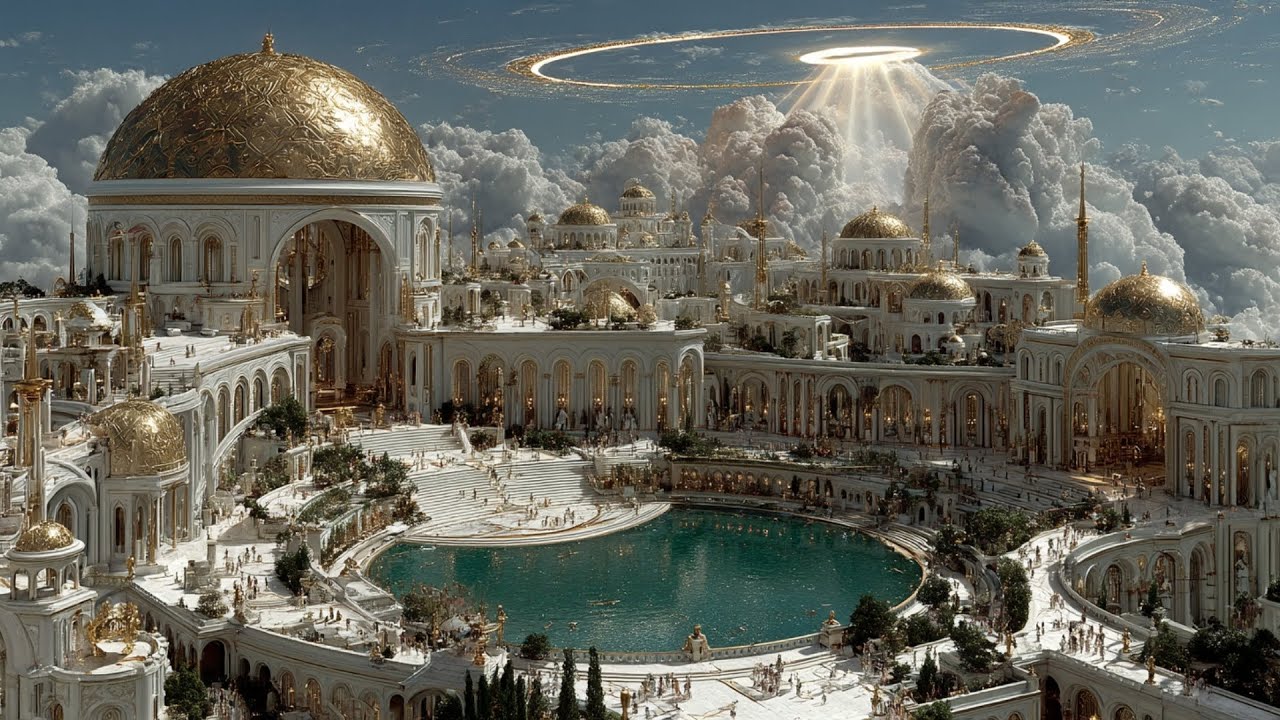 Enter the Crystal Halls of Eternity | 4K Celestial Architecture & Ambient Sound