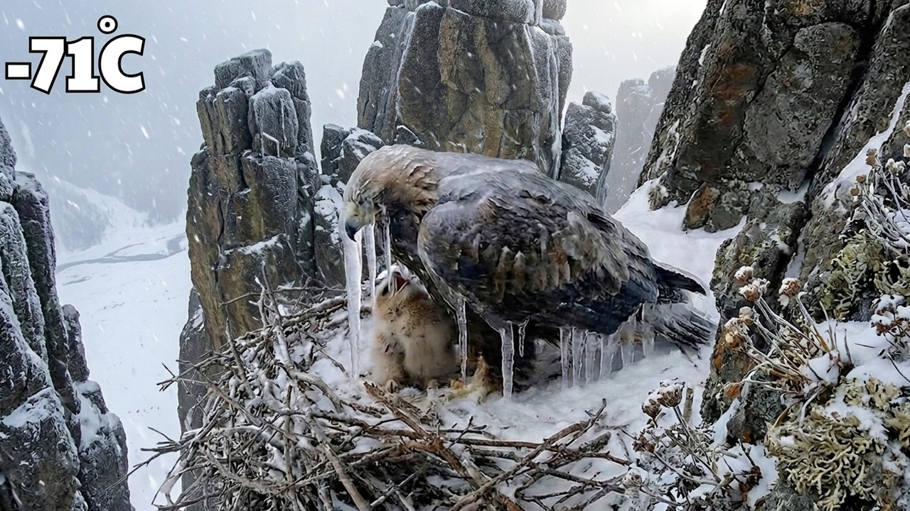 A 93-Year-Old Woman Rescues a Frozen Mother Eagle & Her Chick — Then a Surprise Happened at Her Door