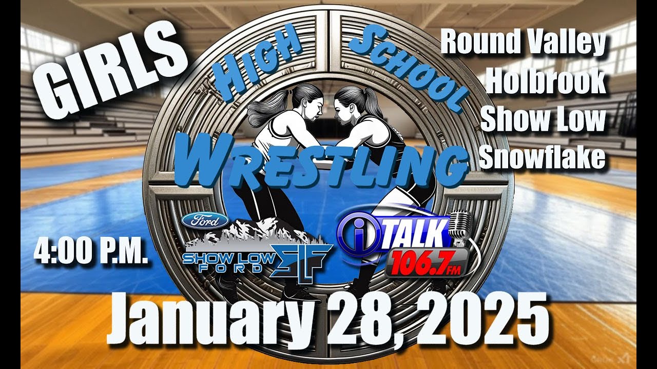Girls Wrestling - Holbrook, Round Valley, Show Low at Snowflake High School